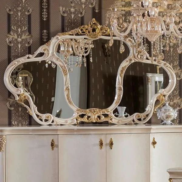 European style white console table - Image 3