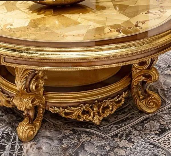 Luxury round coffee table - Image 3