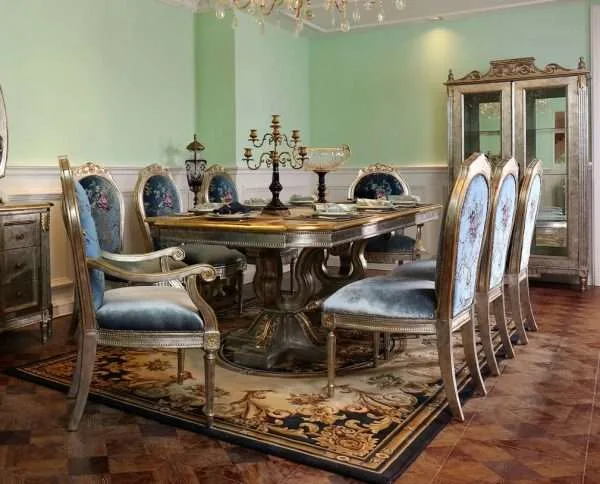 Luxury italy dining table set