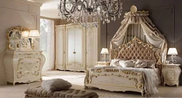 Luxury white queen bedroom set - Image 2