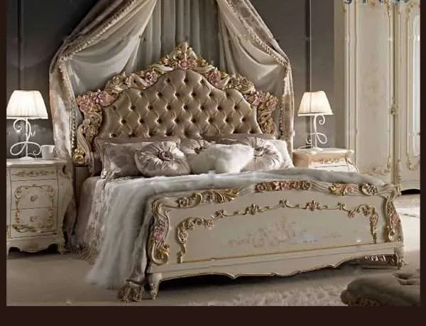 Luxury white queen bedroom set