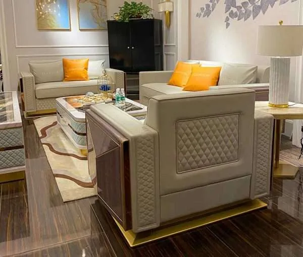 Luxury Modern Design Leather Sofa - Image 2