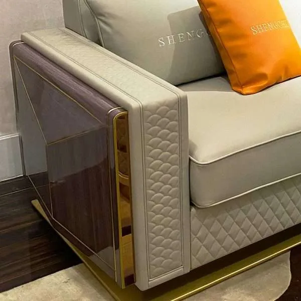 Luxury Modern Design Leather Sofa - Image 5