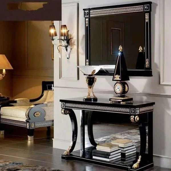 Luxury black console tables