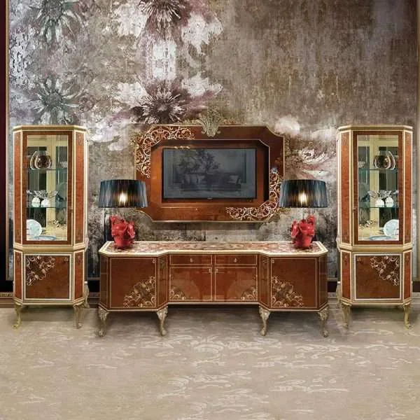Luxury dark brown dining set - Image 4