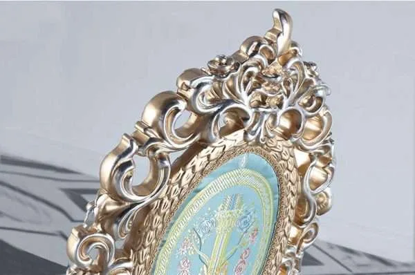 Luxury Baroque Oval wooden dining room set - Image 5
