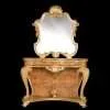 Luxury golden entrance table with mirrorden entrance table with mirror