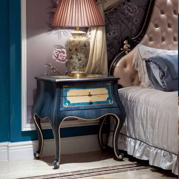 Luxury navy blue nightstands