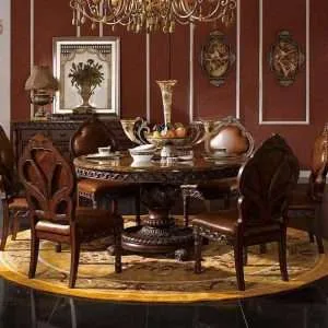 Home 6 Luxury antique dining table set