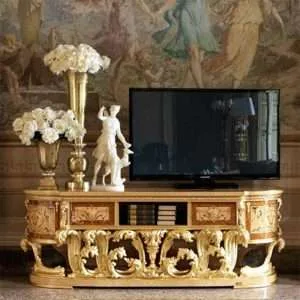 luxury golden tv stand