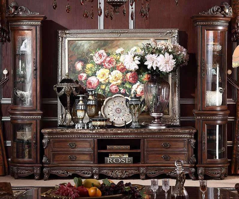 luxury american style tv cabinet