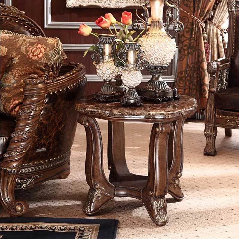 Luxury antique wood side table