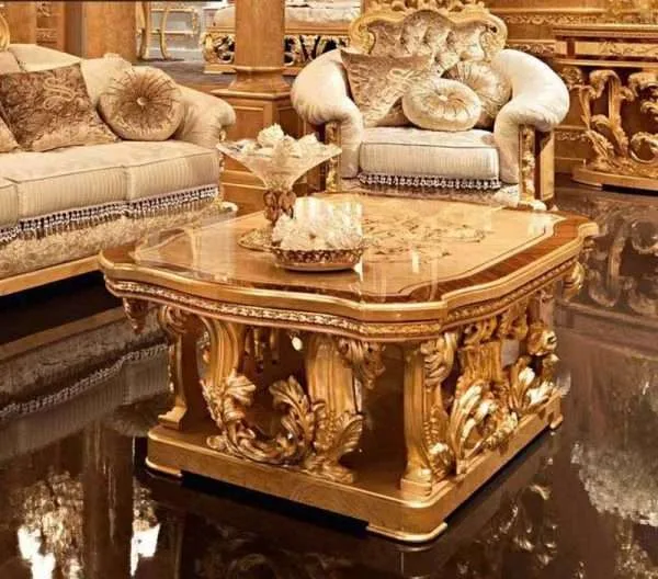 Luxury golden three seater sofa - Image 5