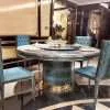 Luxury modern italy round dining set