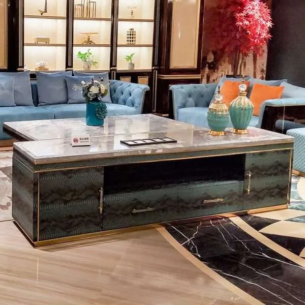 Luxury Italy blue tv cabinet
