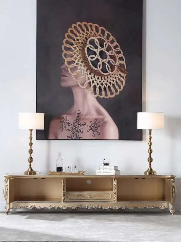 luxury tv cabinet with doors - Image 2