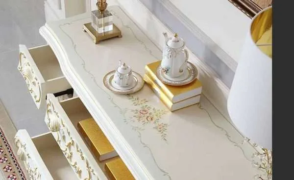 Luxury wooden white vintage TV sideboard - Image 2
