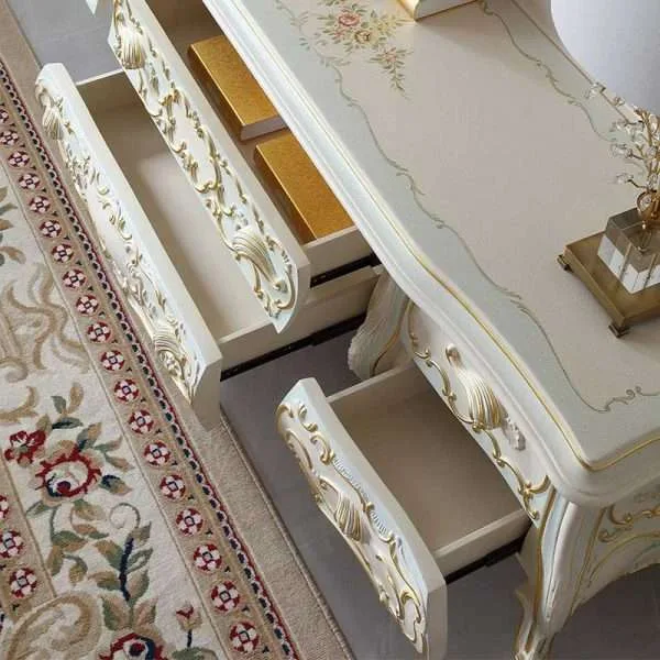 Luxury wooden white vintage TV sideboard - Image 4