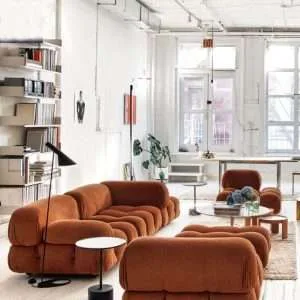 Luxury Tufted Italian Sectional Sofa