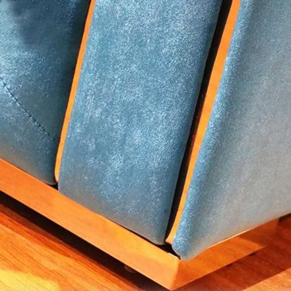 Luxury french navy blue button tufted sofa - Image 4