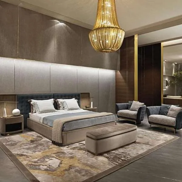 Luxury Light luxury bed furniture
