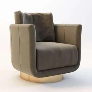 Luxury modern corner single sofa chair