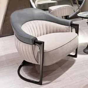 Luxury modern metal leisure accent chair