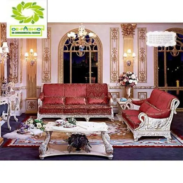 Luxury French Baroque Living Room Sofa