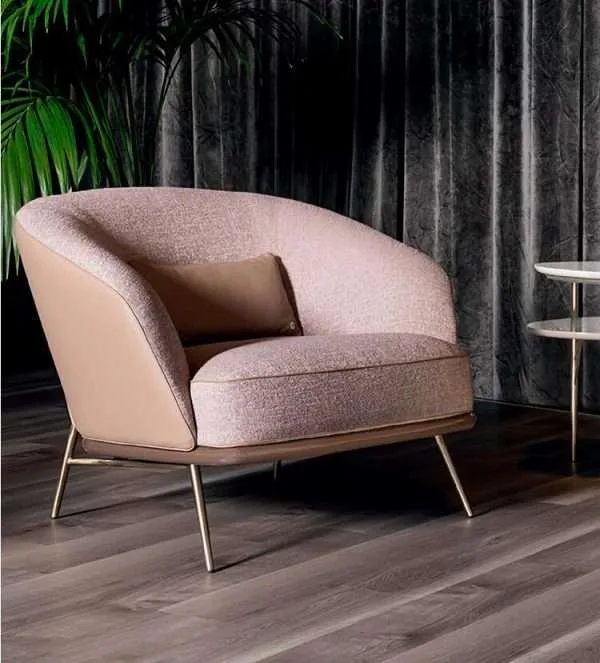 Luxury Italian minimalist lounge chair