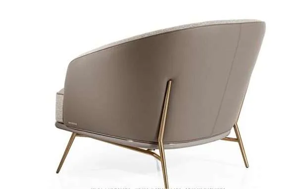 Luxury Italian minimalist lounge chair