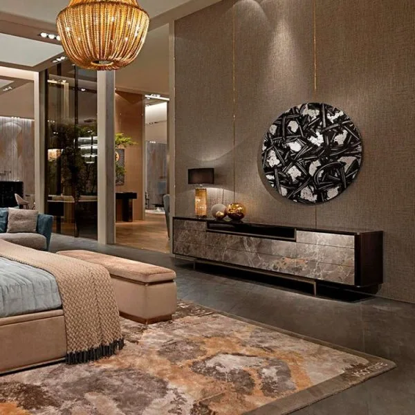 OE-FASHION Italian light luxury TV cabinet