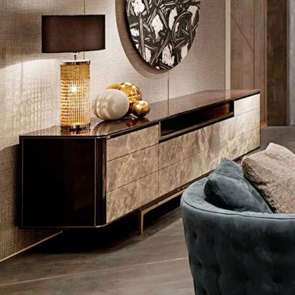 OE-FASHION Italian light luxury TV cabinet