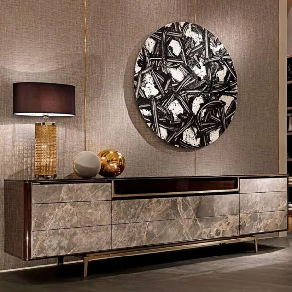 OE-FASHION Italian light luxury TV cabinet