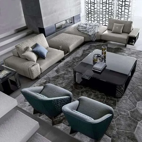 Luxury Italian modern modular sectional sofa