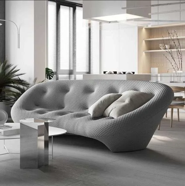 Luxury modern curved reclining sofa, curved reclining sectional sofa for small space decor ideas