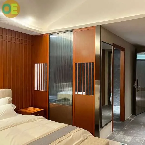 Luxury hotel room four door wardrobe 99563 - Image 4