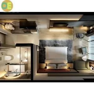 luxury hotel furniture TV area design 99587