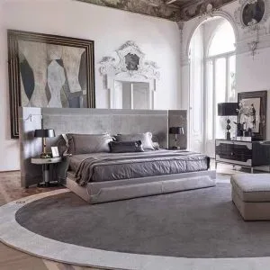 modern genuine leather bed