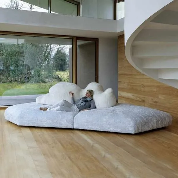 Luxury Modern Cloudy Polar Bear Sofa - Image 5