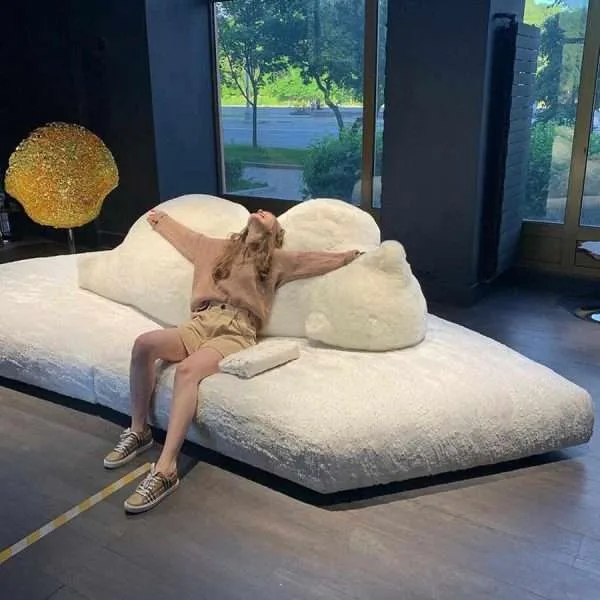 Luxury Modern Cloudy Polar Bear Sofa - Image 6