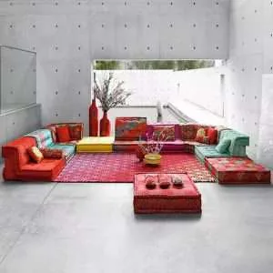 Luxury Turkey Majlis Floor U Shape Sofa Bed