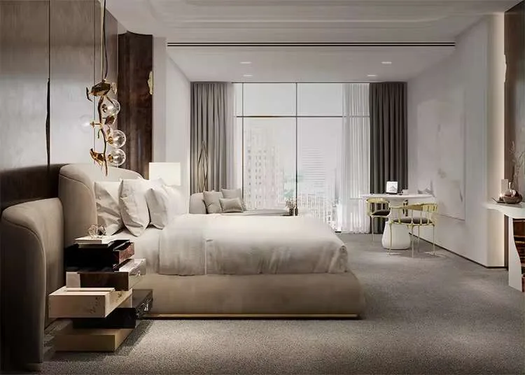 luxury wooden upholstered bed furniture 10 Detail 07 14