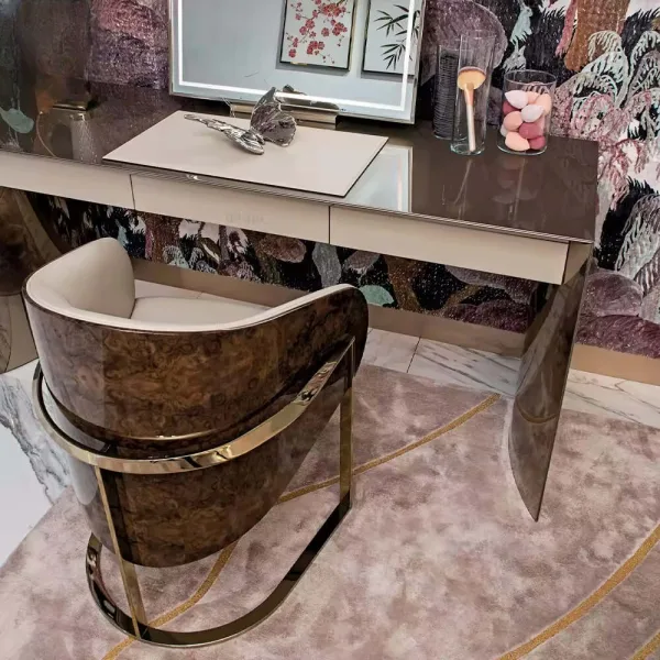 Luxury villa bedroom makeup desk set