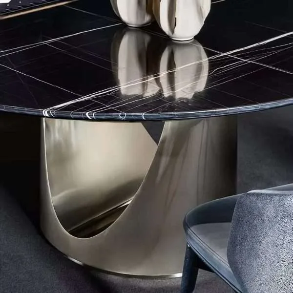Luxury Oval Dining Room Table Set - Image 4