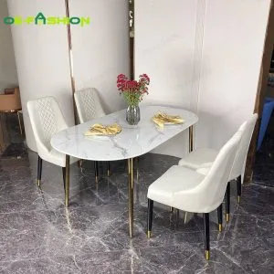Luxury dinner dining table chairs