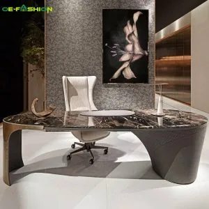 Luxury modern marble home office desks