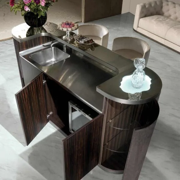 Luxury stainless steel high bar table - Image 2