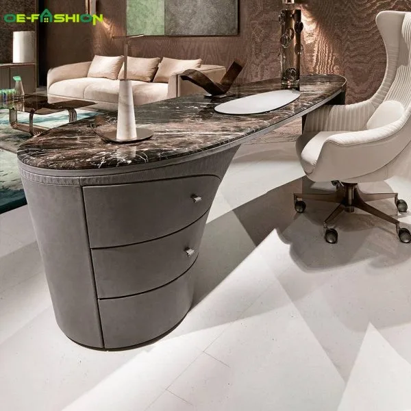 Luxury modern marble home office desks - Image 2