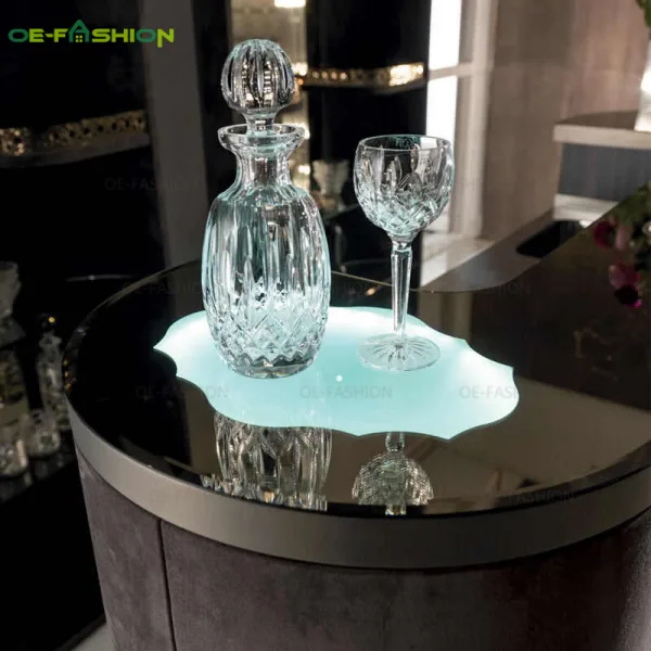 Luxury stainless steel high bar table - Image 4