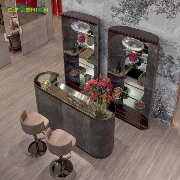 Luxury stainless steel high bar table - Image 6